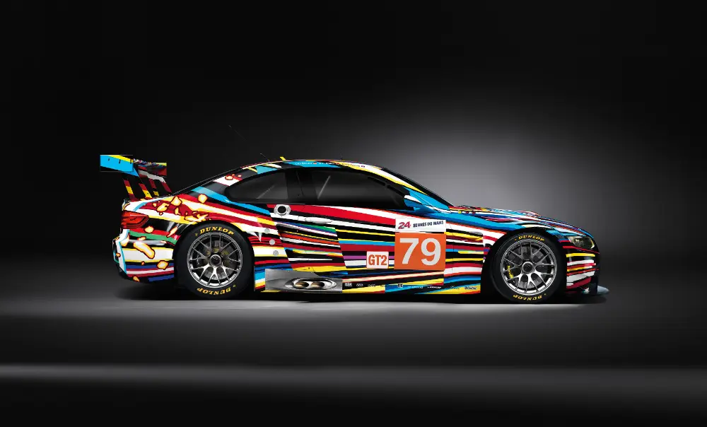 BMW Art Car designed by Jeff Koons in 2010, a BMW M3 GT2